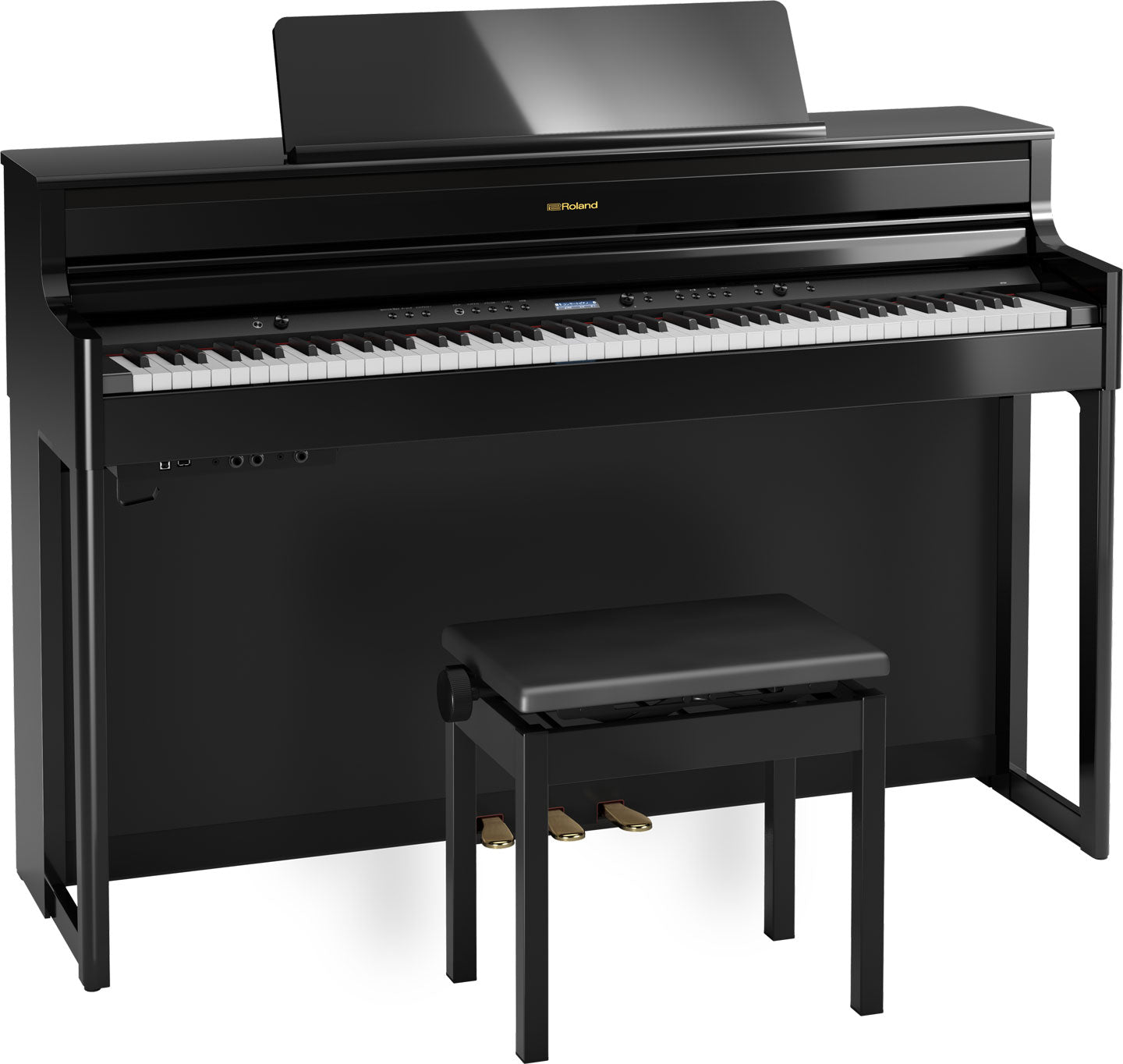 Roland HP704 - Zwart Hoogglans